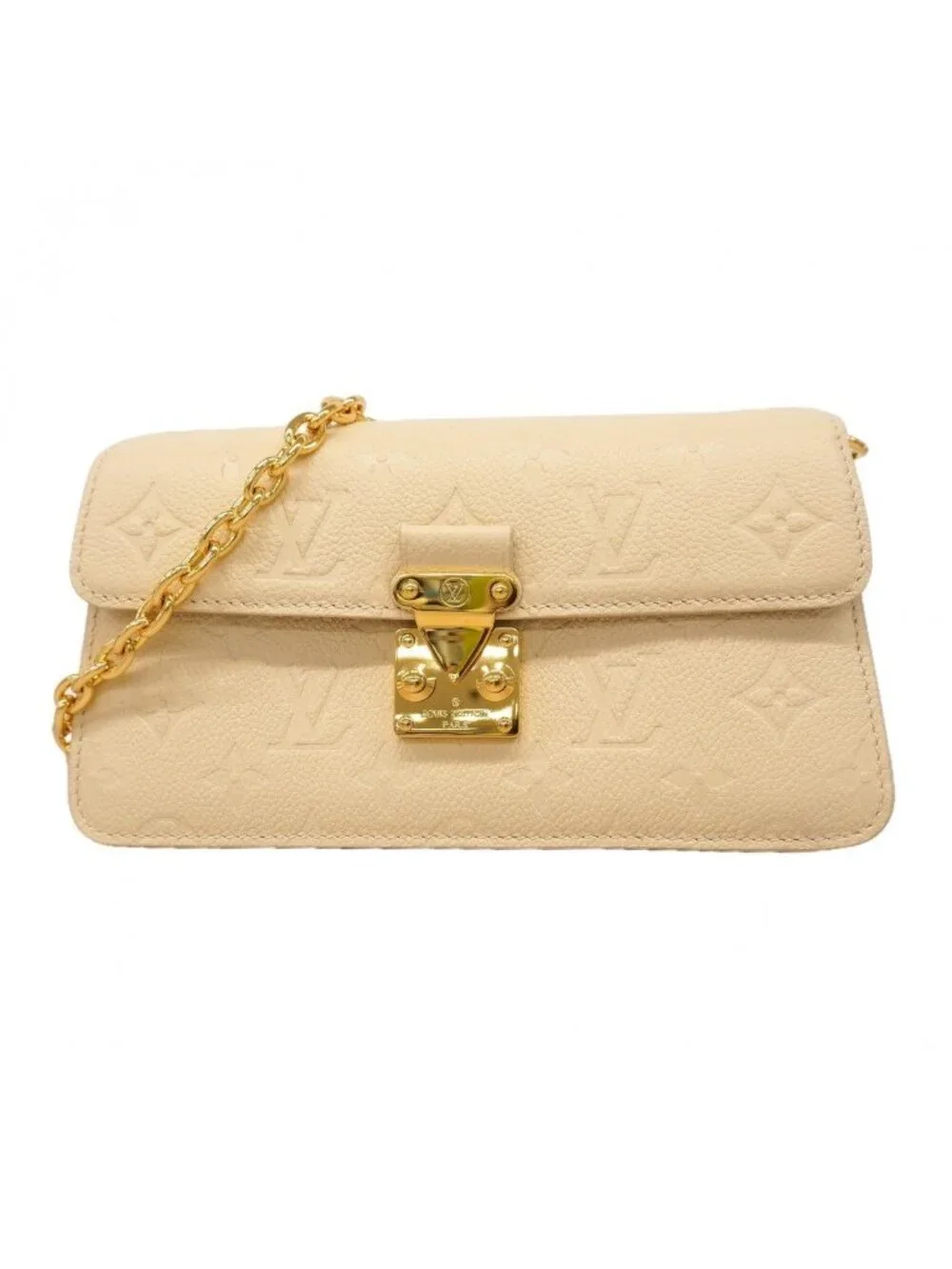 Louis Vuitton Shoulder Bag Monogram Empreinte Wallet on Chain Metis Cream